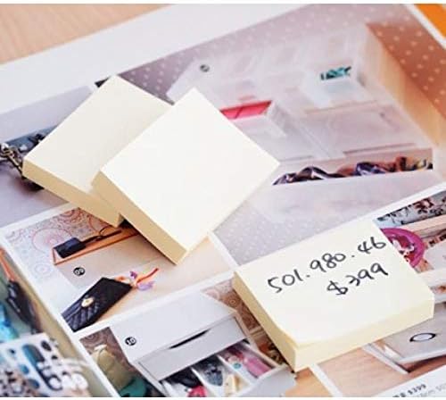 Stick N 21003 38x51mm Pastel Sticky Note - Yellow (Pack of 12 Pads