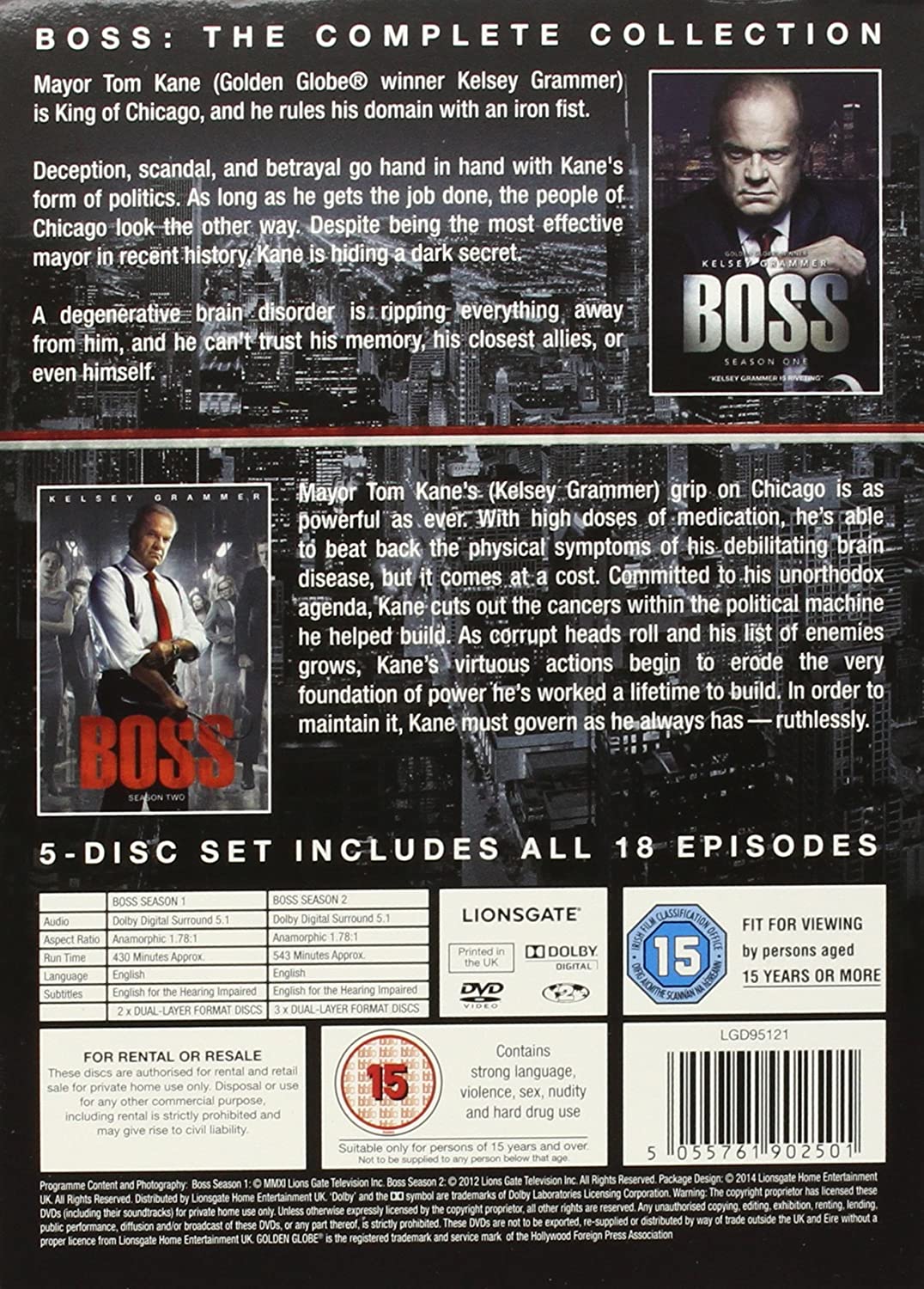 Boss Complete Season 1 and 2
