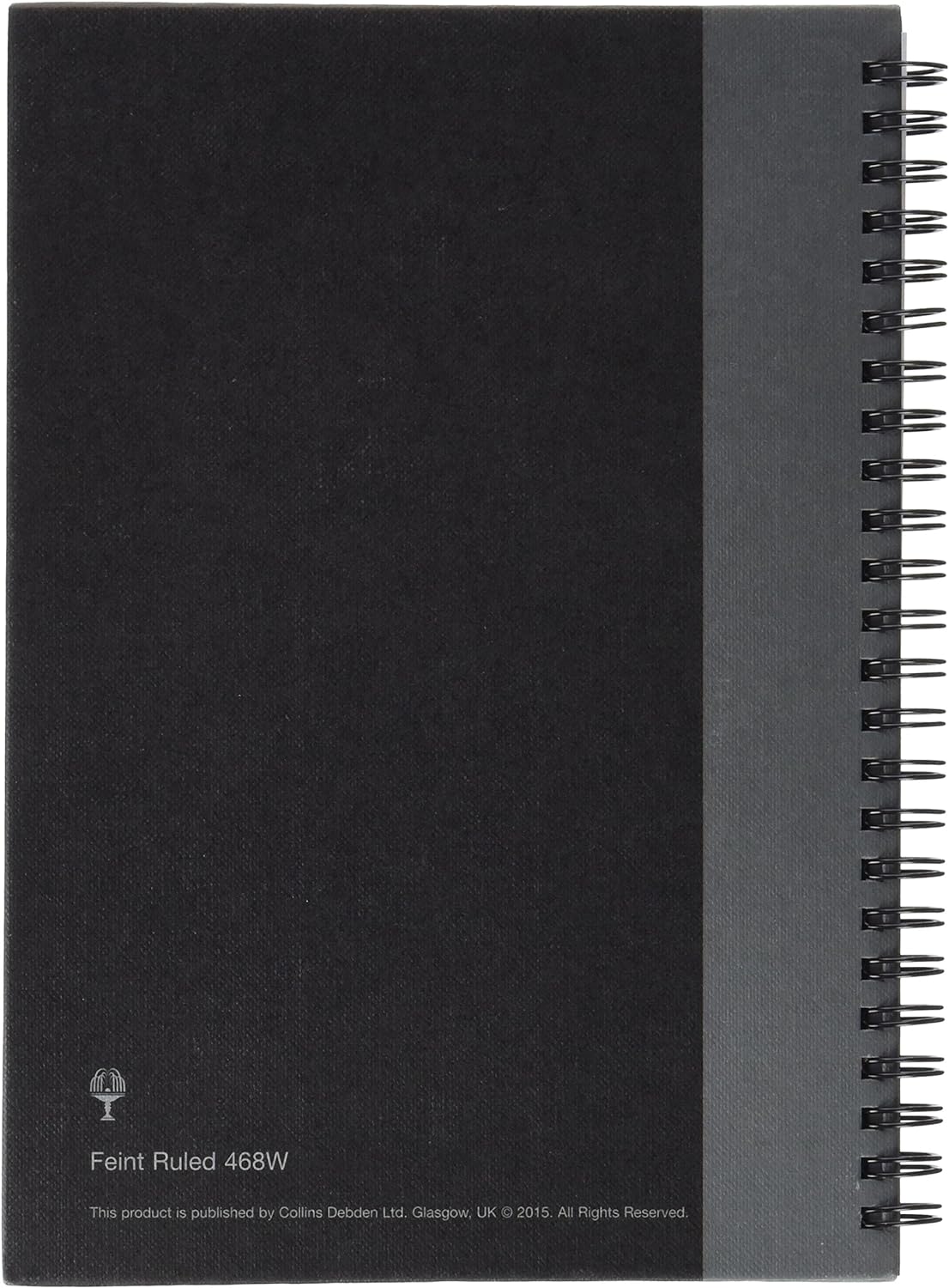 Collins Ideal A5 Manuscript Book Wire Feint Ruled- 192 Pages - 468W, Black