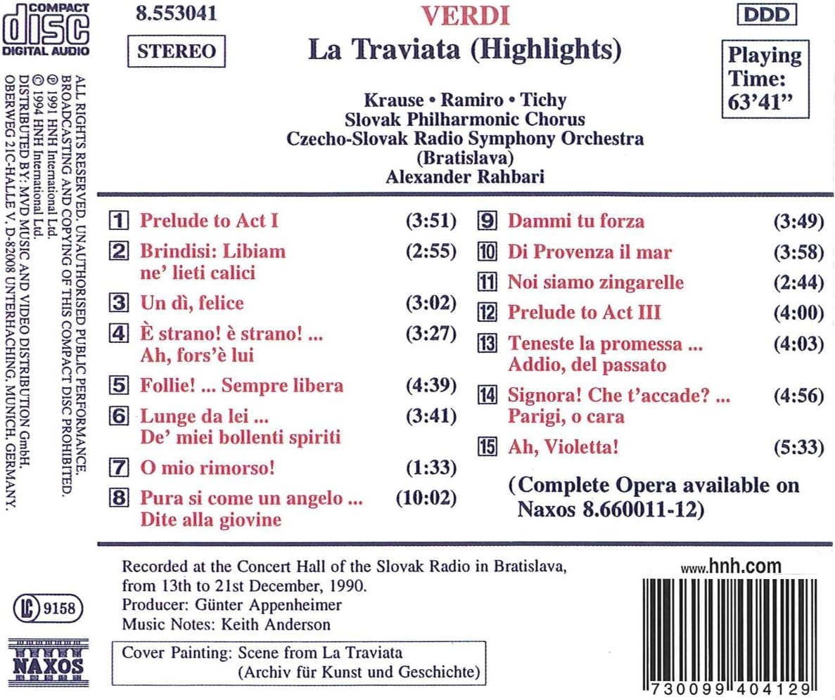 Verdi/traviata (Hlts)