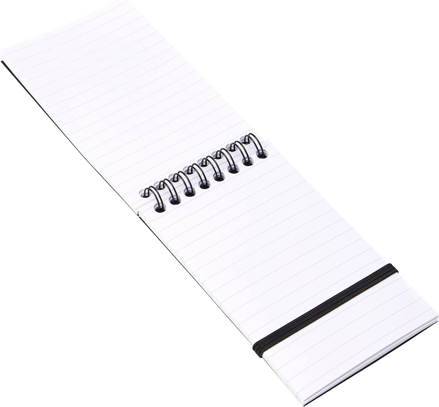 Clairefontaine Europa Minor Notepad Wirebound Elasticated Ruled 80 gsm 120 Pages, 127 x 76 mm, Black 3012Z , Pack 10