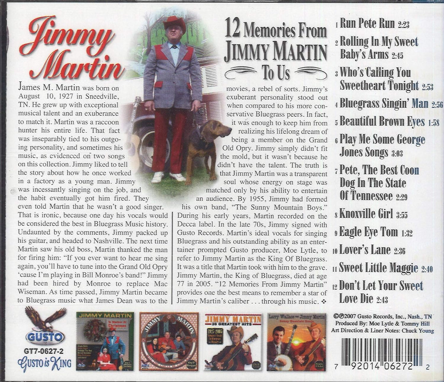 12 Memories from Jimmy Martin to Us