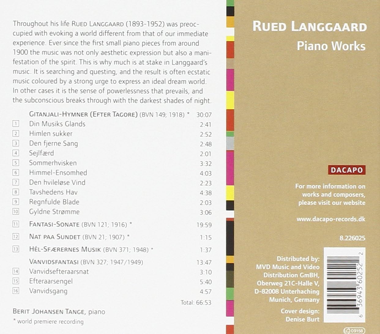 Piano Works (Tange)
