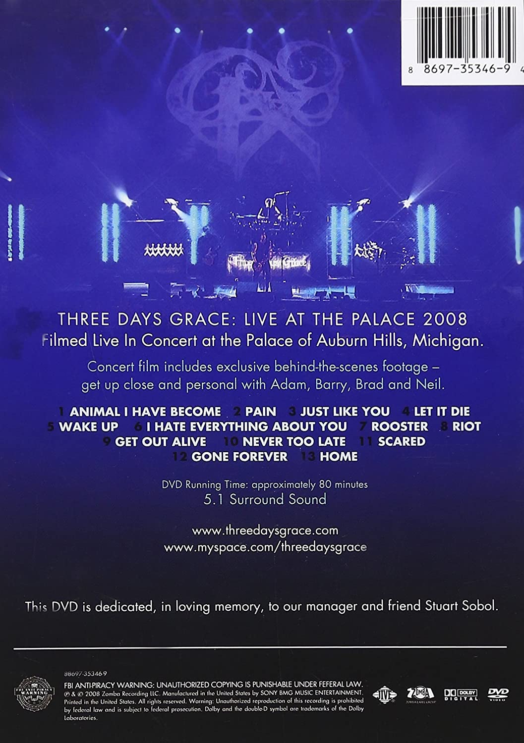 Three Days Grace: Live at the Palace 2008