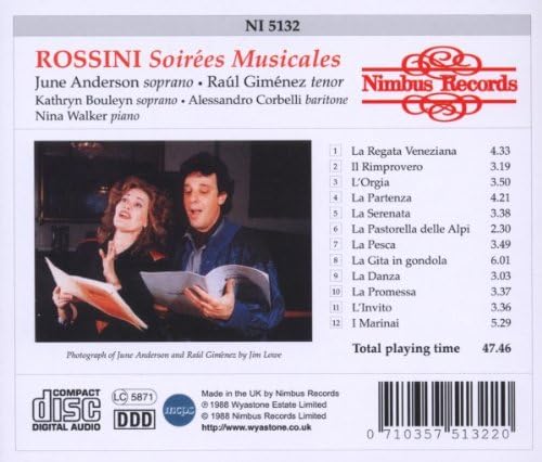Soirees Musicales (Anderson, Gimenez, Bouleyn, Corbelli)