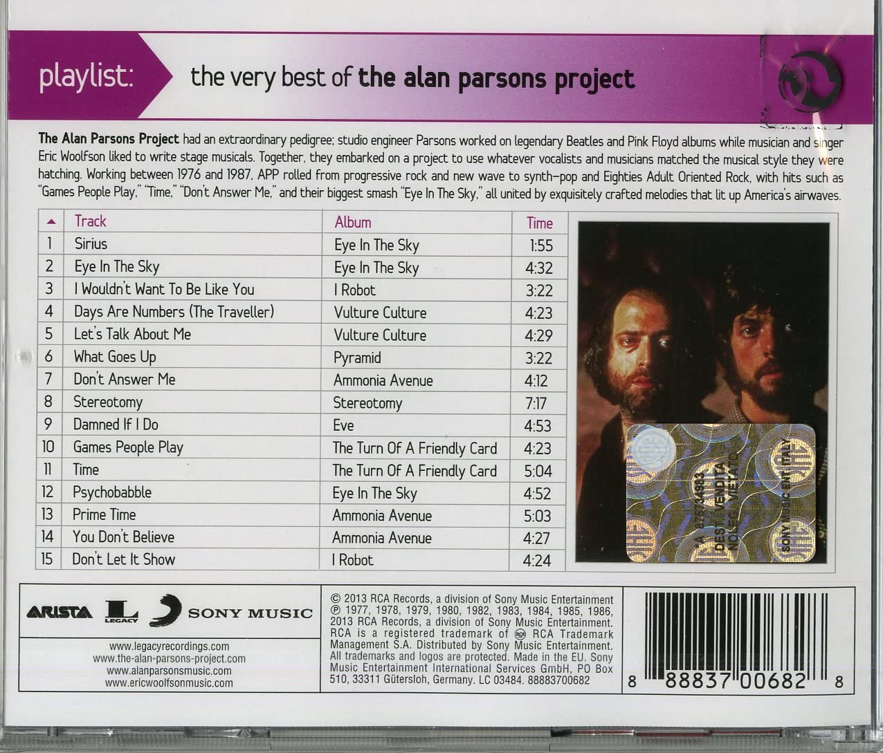 Playlist: the Very Best of the Alan Parsons Projec