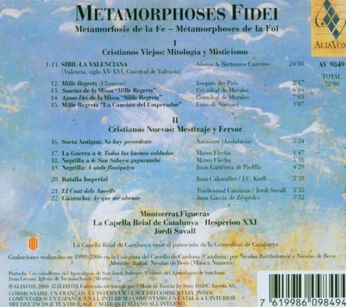 Metamorphoses of Faith (Savall, Hesperion Xxi)