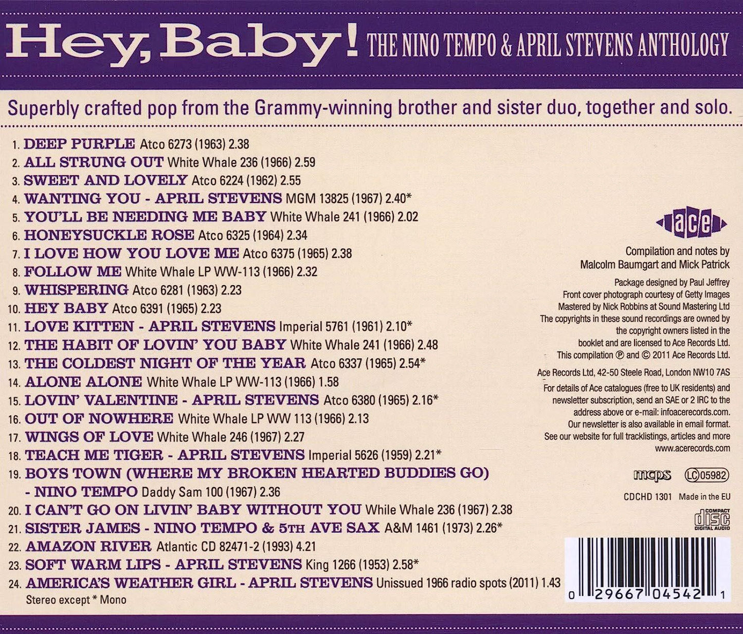 Hey, Baby!: The Nino Tempo & April Stevens Anthology