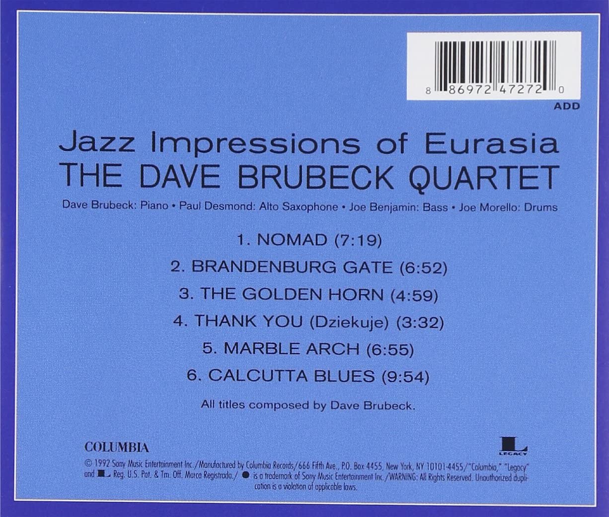 Jazz Impressions of Eurasia