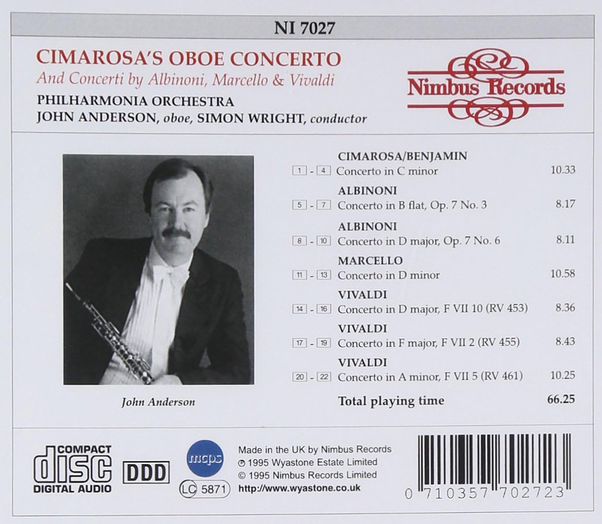 Oboe Concerto (Anderson, Wright)