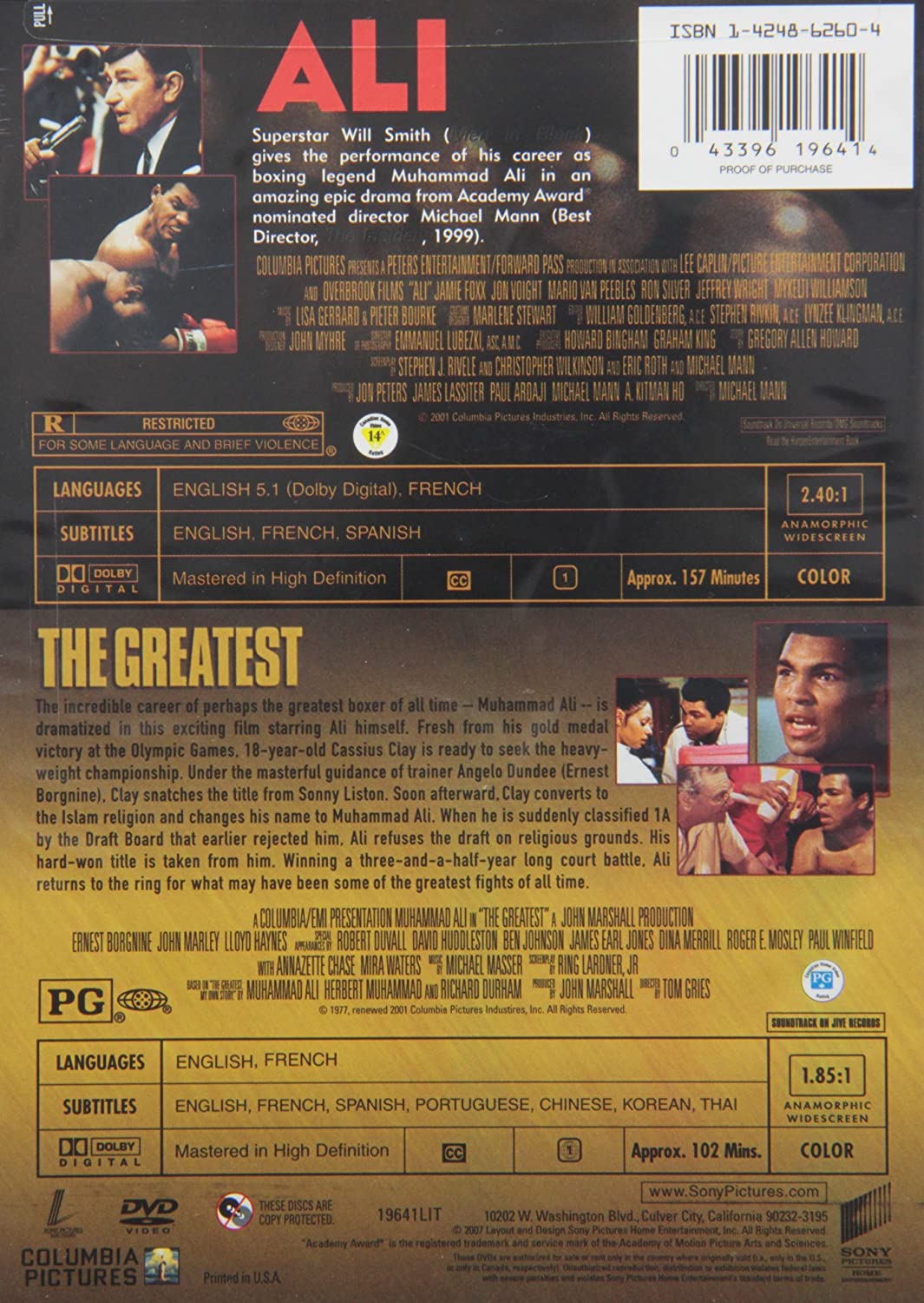 ALI-ULTIMATE ACTION PACK-THE GREATEST
