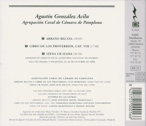 Agustin Gonzalez Acilu: Agrupac. Coral De Pamplona