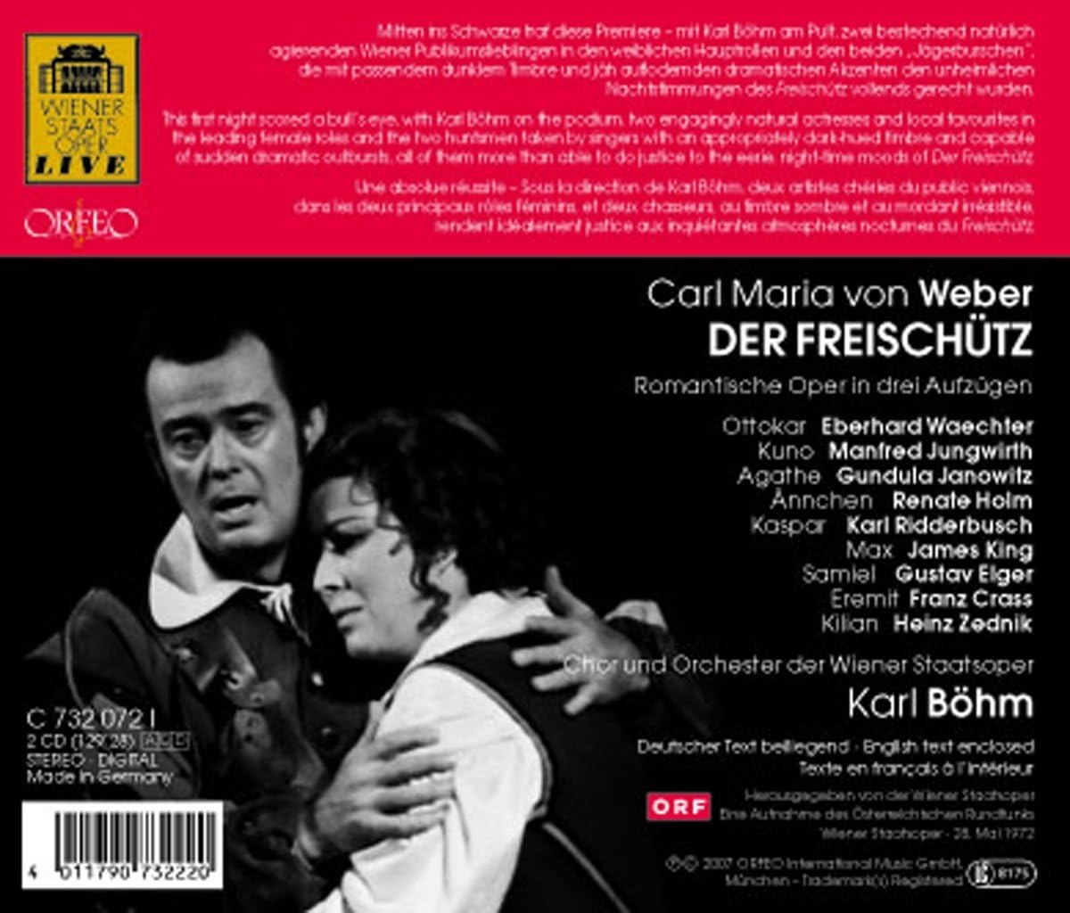 Weber Der Freischutz (Bohm, Choir + Orch of Vienna State Op)