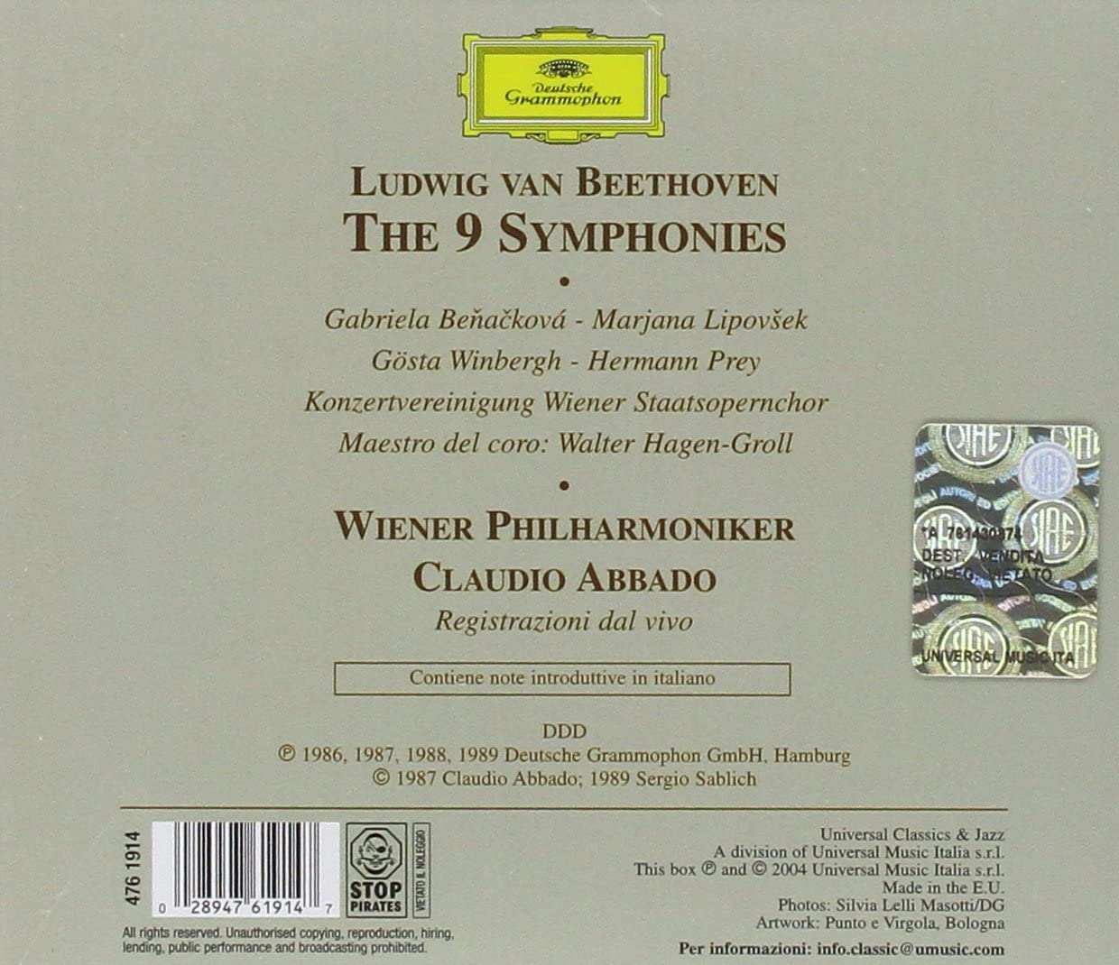 Beethoven: Le 9 Sinfonie