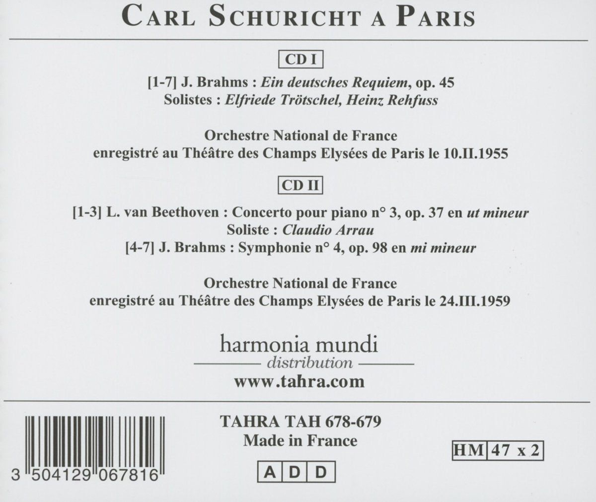 Carl Schuricht in Paris