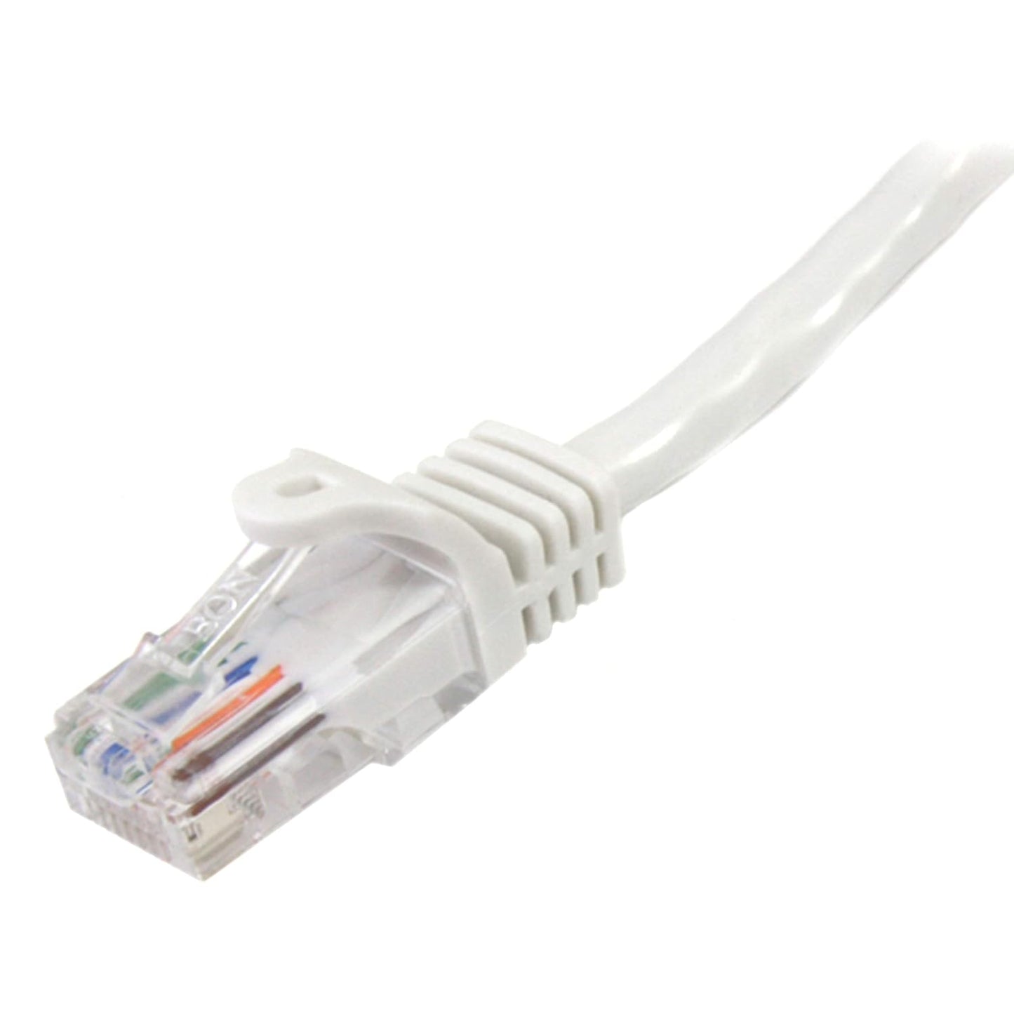 StarTech.com 3 m White Cat5e Snagless RJ45 UTP Patch Cable - 3m Patch Cord - Ethernet Patch Cable - RJ45 Male to Male Cat 5e Cable (45PAT3MWH