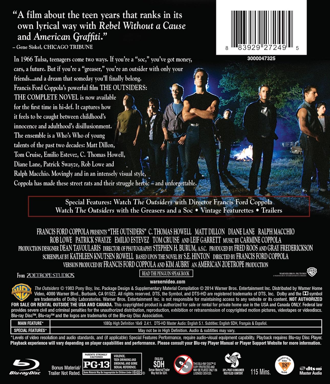 Outsiders: Complete Novel Edition