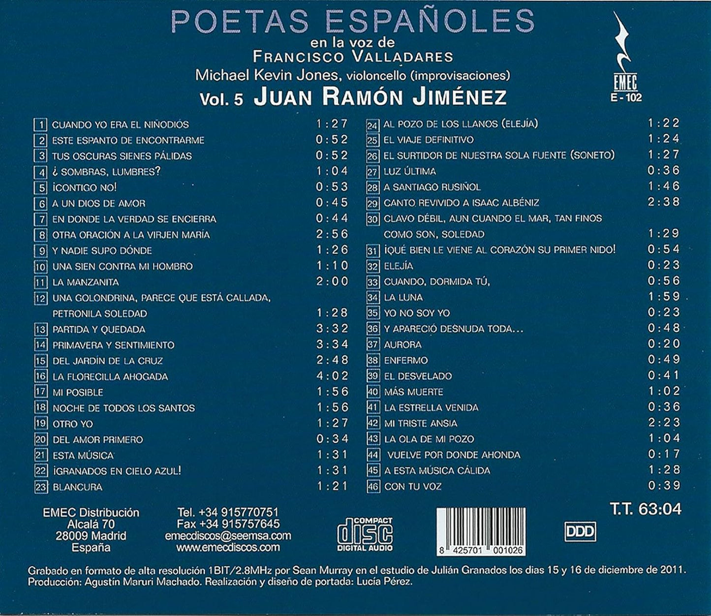 Juan Ramon Jimenez-Poetas Espanoles Vol.5