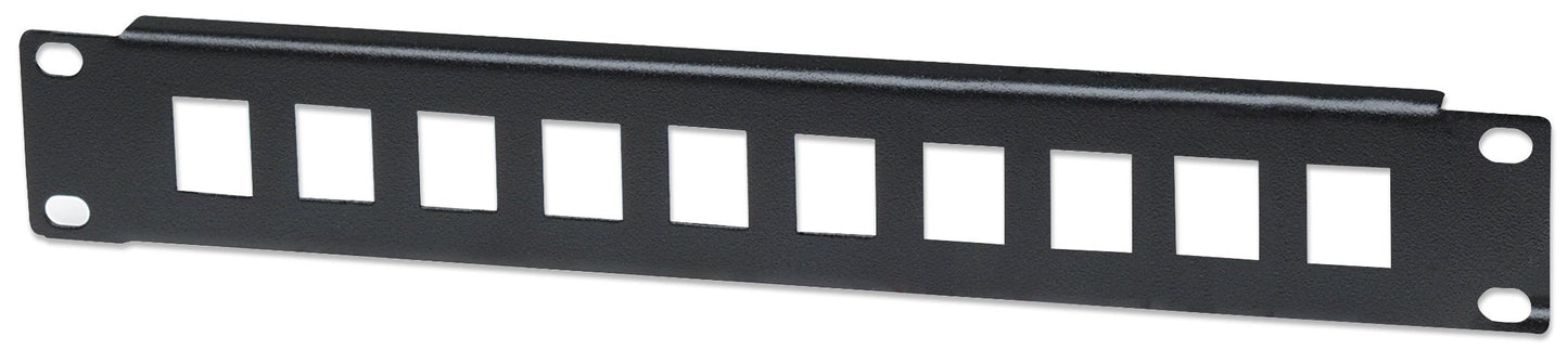 Intellinet Patch Panel, Blank, 10 Inch, 1U, 10-Port