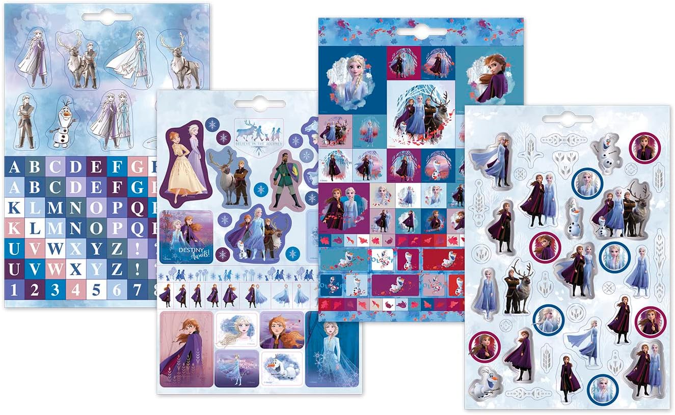 Frozen Sticker Book with Over 175 Magical Stickers by Anna & Elsa for Scrapbooking and Crafts