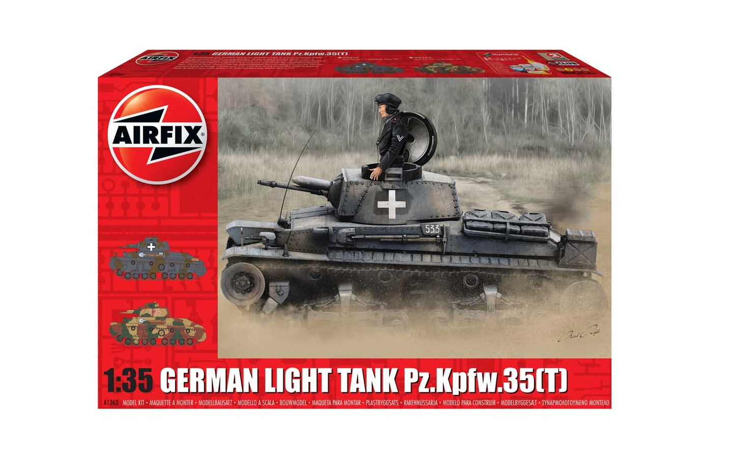 Airfix German Light Tank Pz.Kpfw.35(t) Model