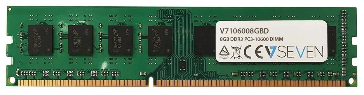 V7 V7106008GBD V7 8GB DDR3 PC3-10600 - 1333mhz DIMM 1.5V Desktop Memory Module - V7106008GBD Desktop DDR3 8 GB 1333 MHz