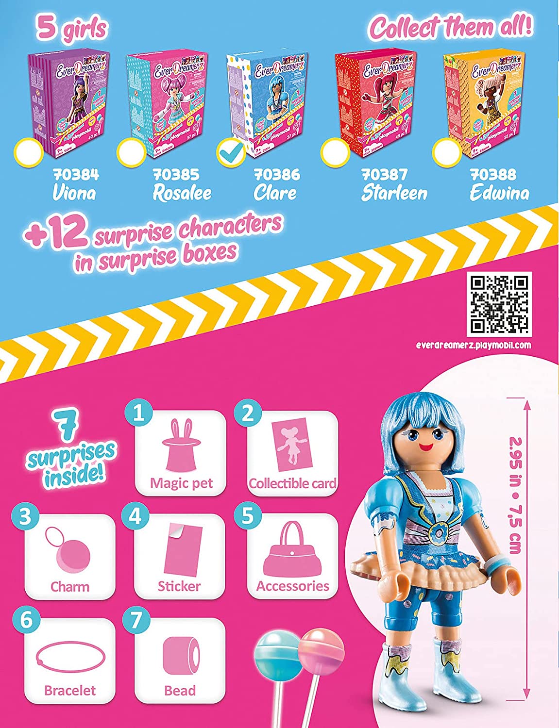 PLAYMOBIL 70386 Clare mit Donut-Anhänger