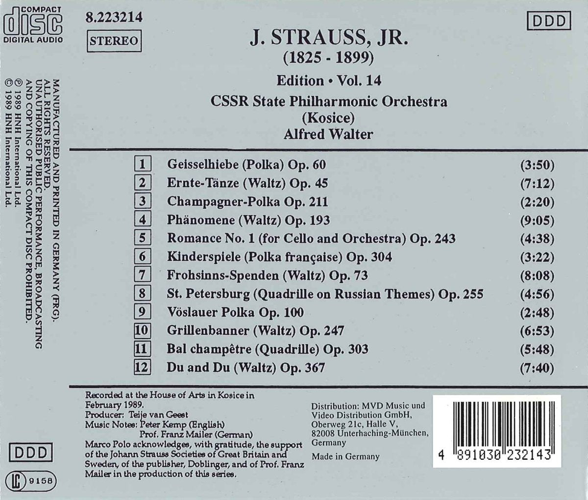 J. Strauss Jr.: Edition - Volume 14