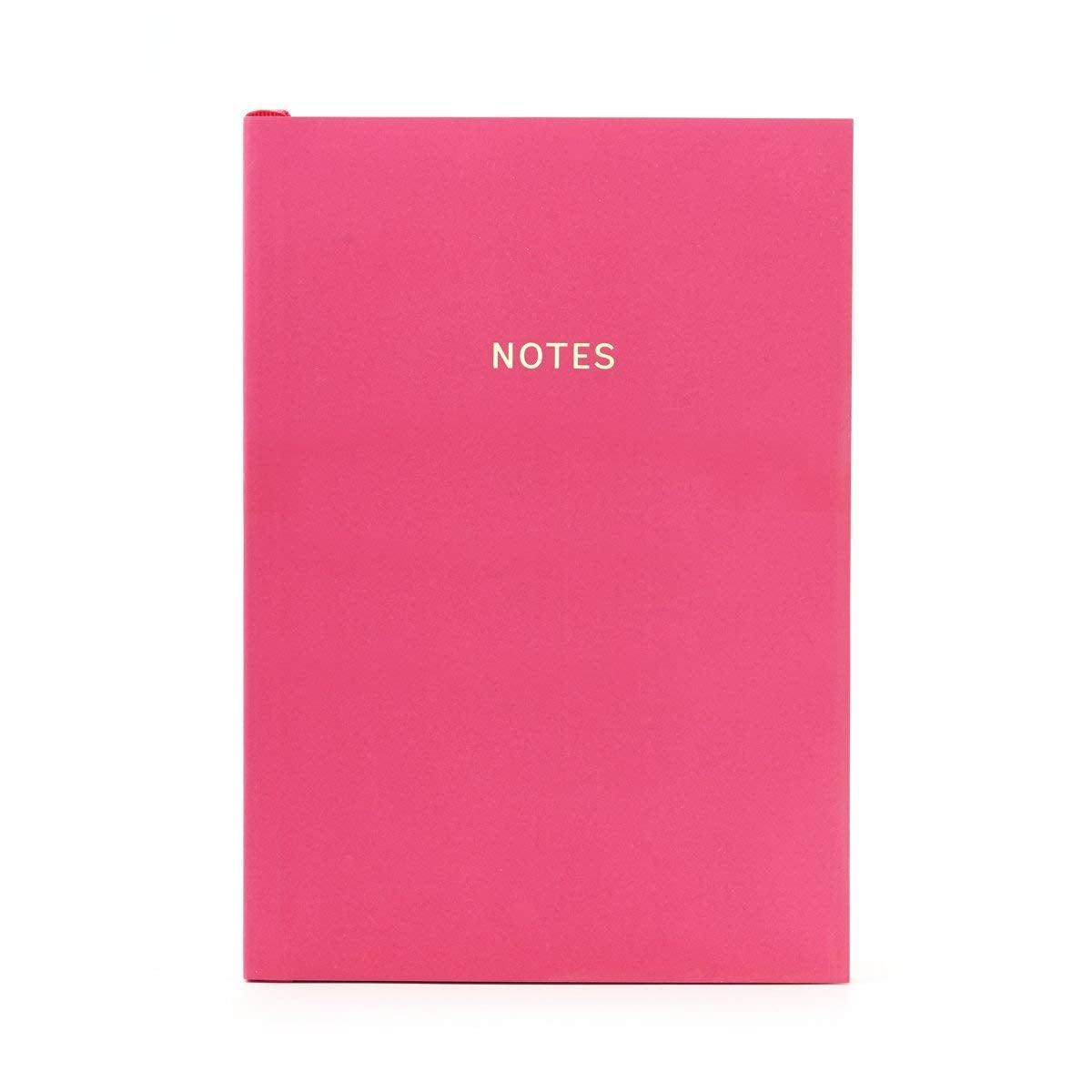 Colourblock A5 Notebook Cerise Pink