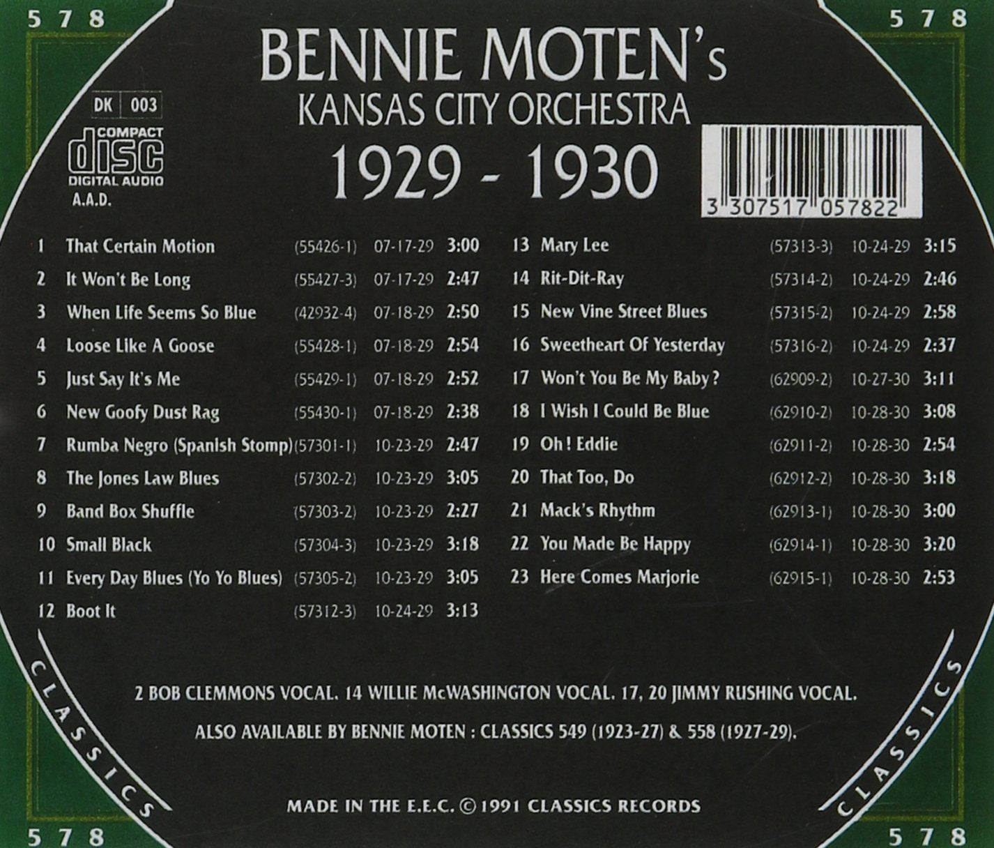 Classics 1929-30