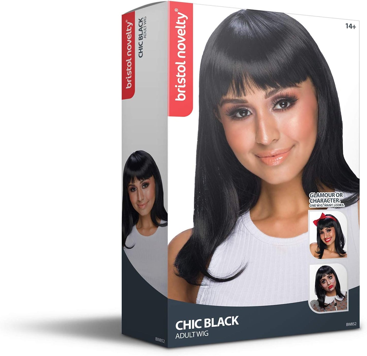 Bristol Novelty BW851 Chic Doll Wig, Blonde, One Size Black