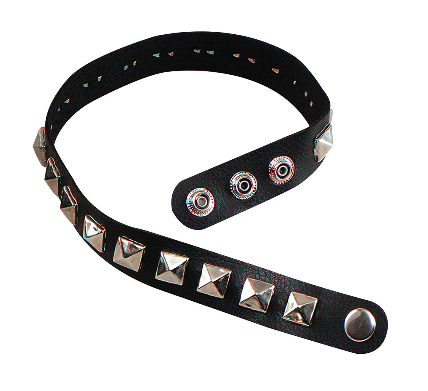 Bristol Novelty BA185 Studded Choker | Black Punk, Unisex-Adult, Silver, One Size 1 Silver