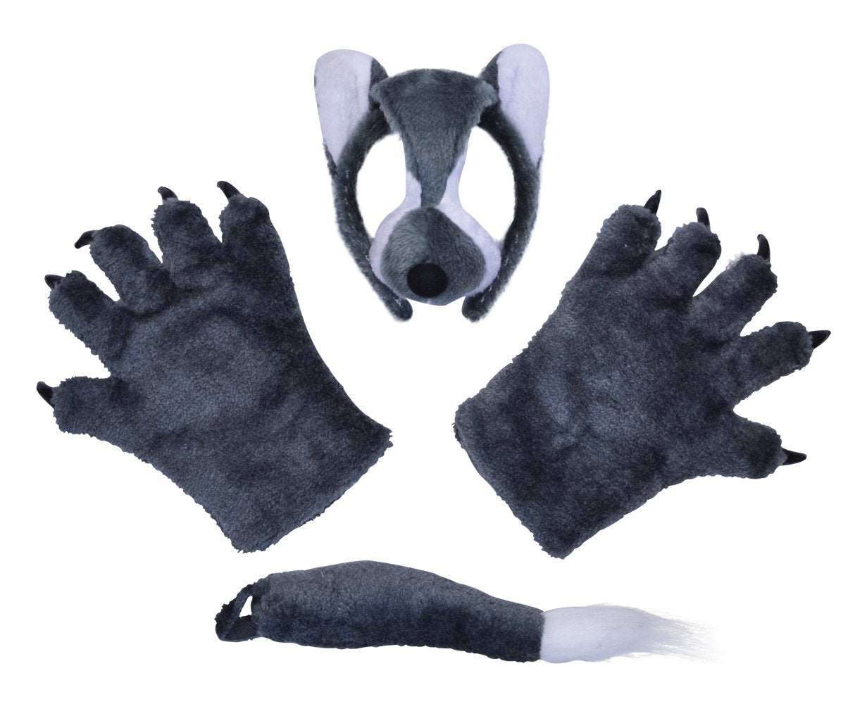 Bristol Novelty Kinder Wolfkostüm-Set, dreiteilig