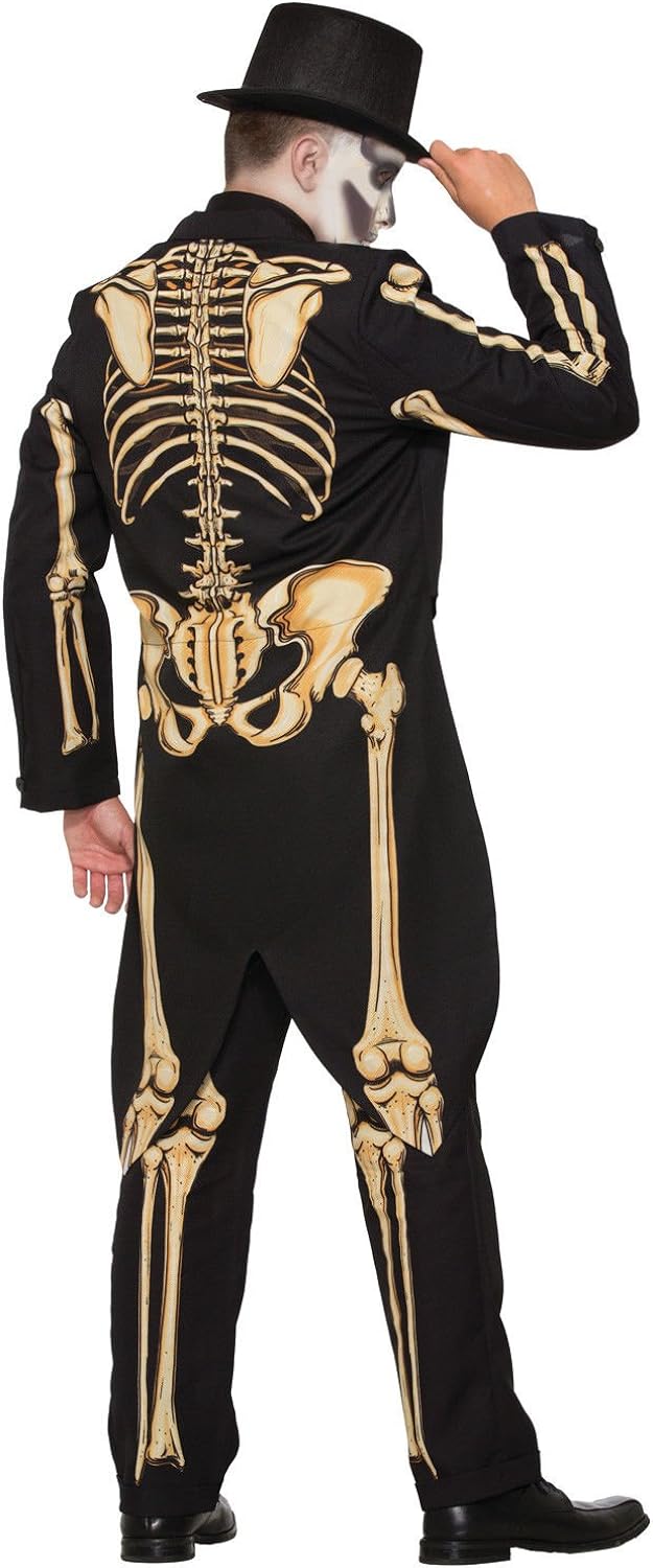 Bristol Novelty Forum Men's Skeleton Suit Formal Attire with Jacket and Pants