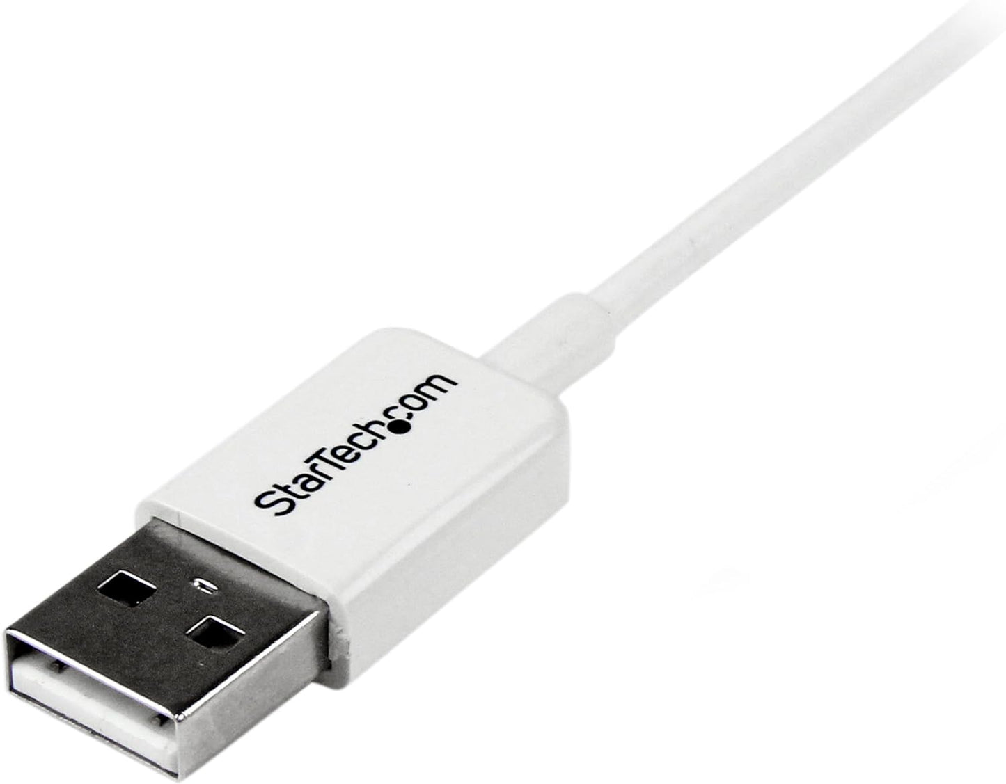 StarTech.com 2m White Micro USB Cable Cord - A to Micro B - Micro USB Charging Data Cable - USB 2.0 - 1x USB A Male, 1x USB Micro B Male (USBPAUB2MW