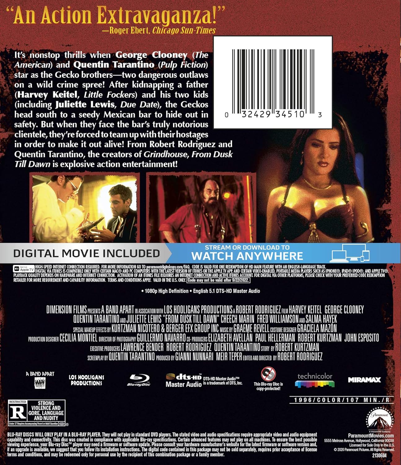From Dusk Till Dawn (Blu-ray + Digital)