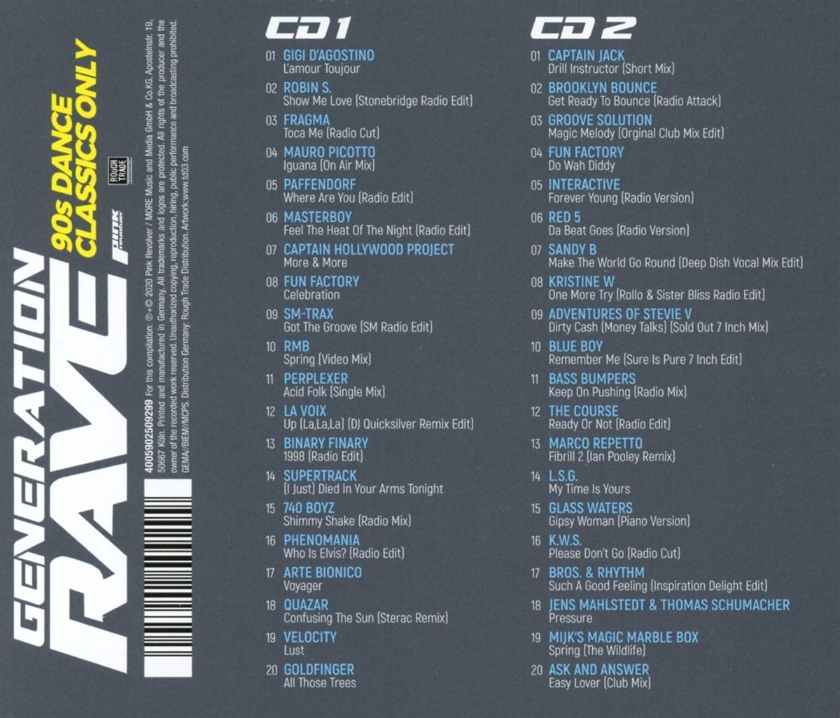 Generation Rave Vol.2-90s Dance Classics Only