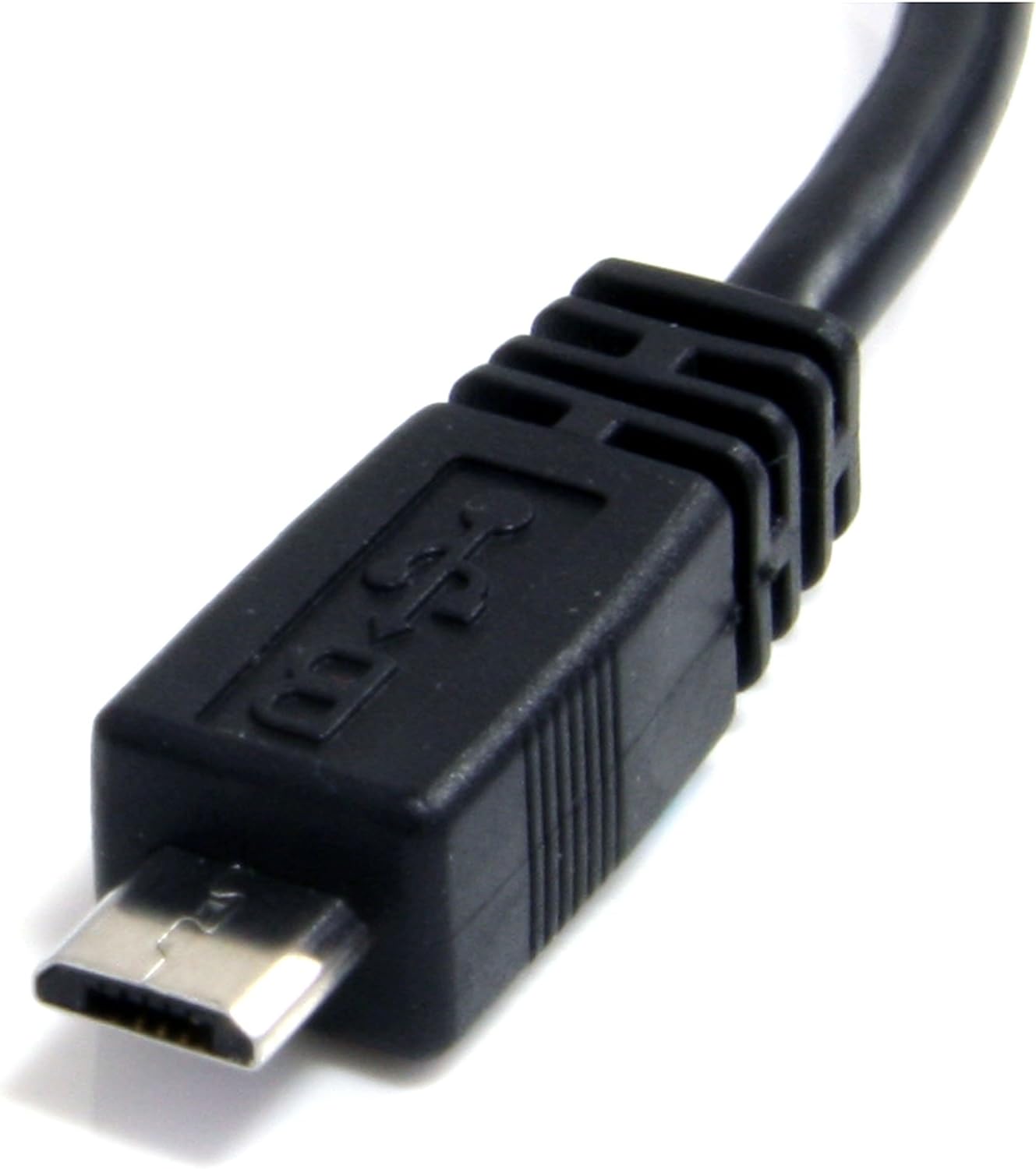 StarTech.com 6in Micro USB Cable - A to Micro B - USB to Micro B - USB 2.0 A Male to USB 2.0 Micro-B Male - 6-inches - Black (UUSBHAUB6IN