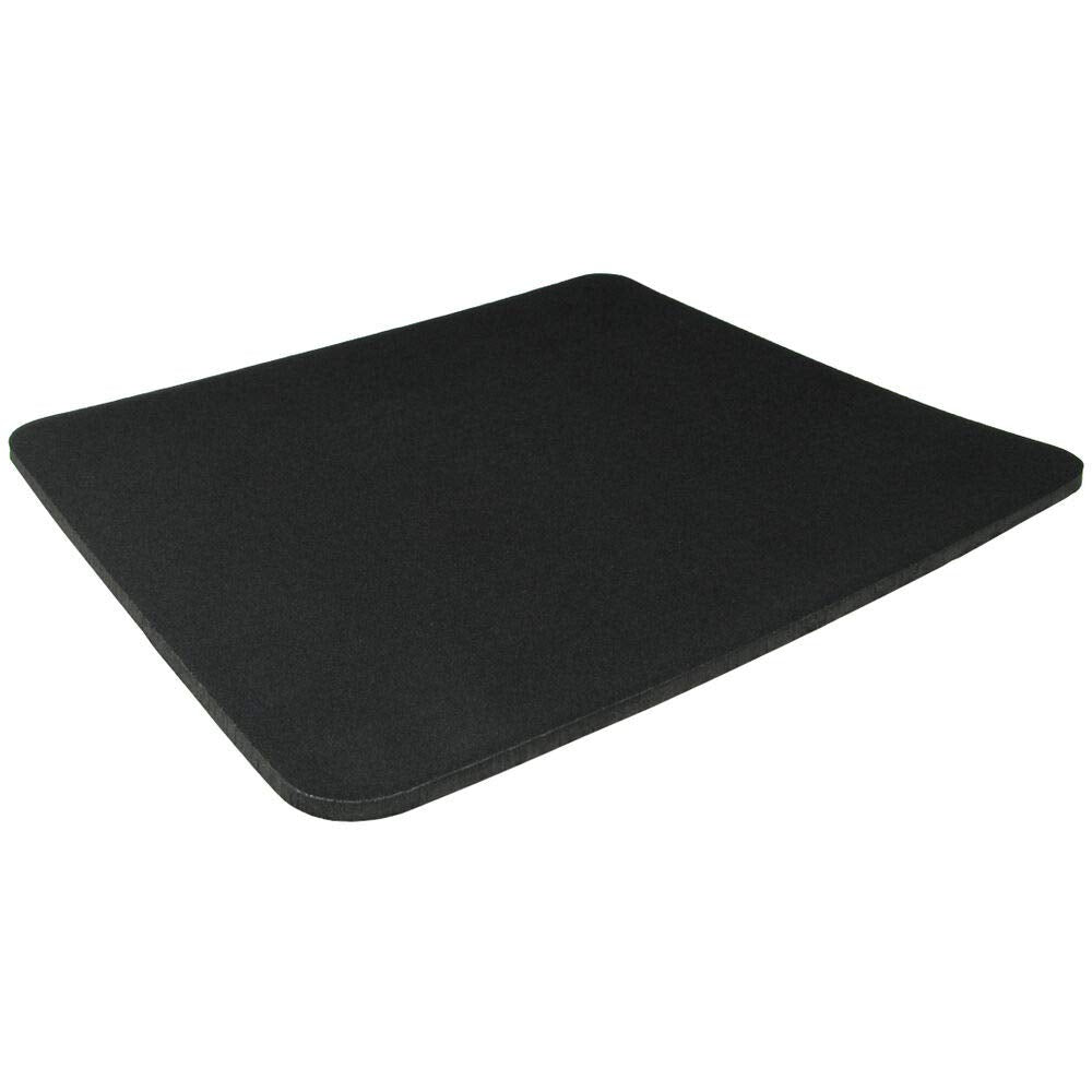 Oshin Black Fabric Mouse Mat Pad Non Slip Foam 25cm x 22cm x 5mm Thick