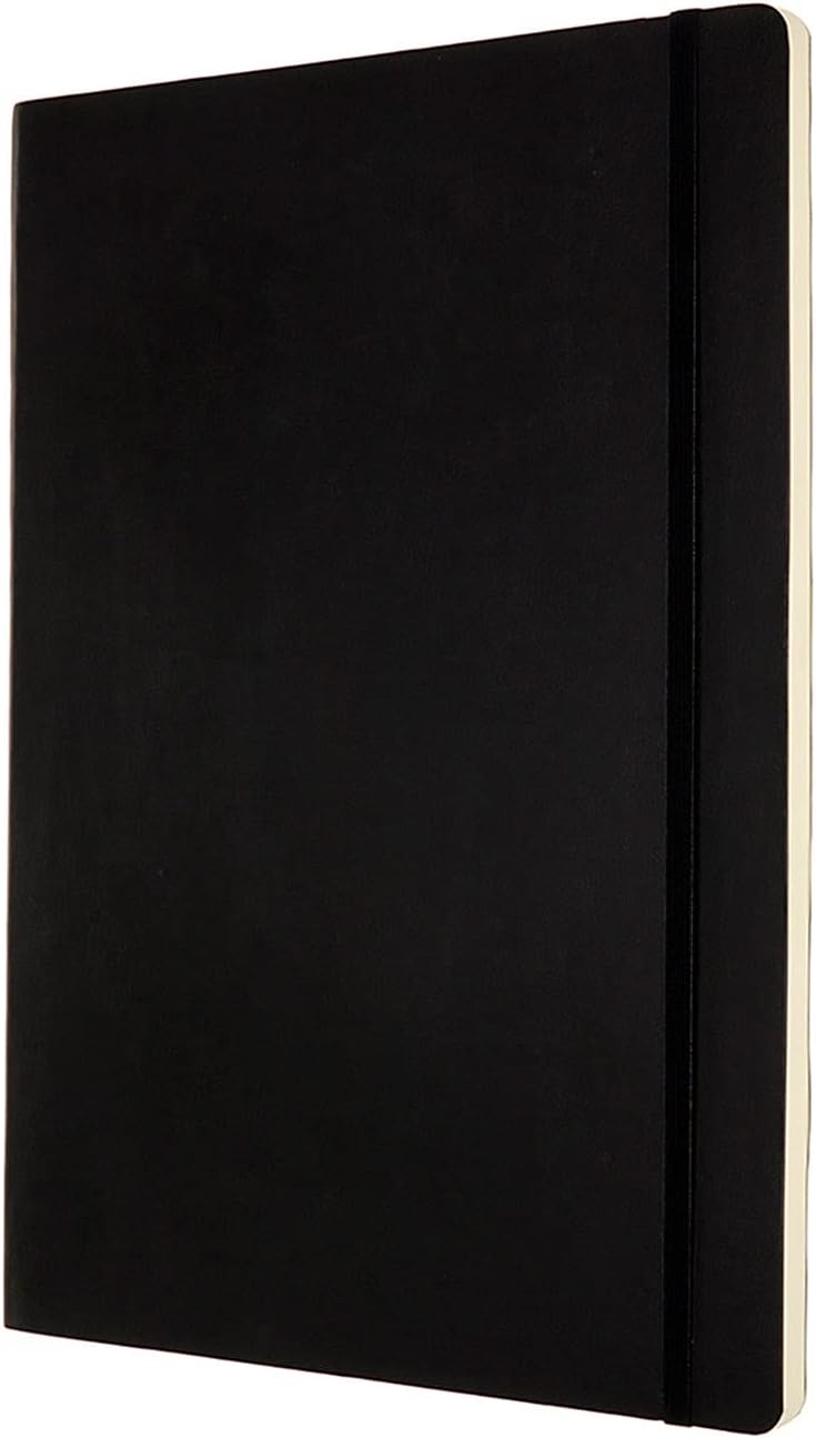 Moleskine Classic Dotted Notebook, Notebook with Soft Cover and Elastic Closure, Dimensions A4 21 x 29.7 cm, Colour Black, 192 Pages Black A4 Dotted