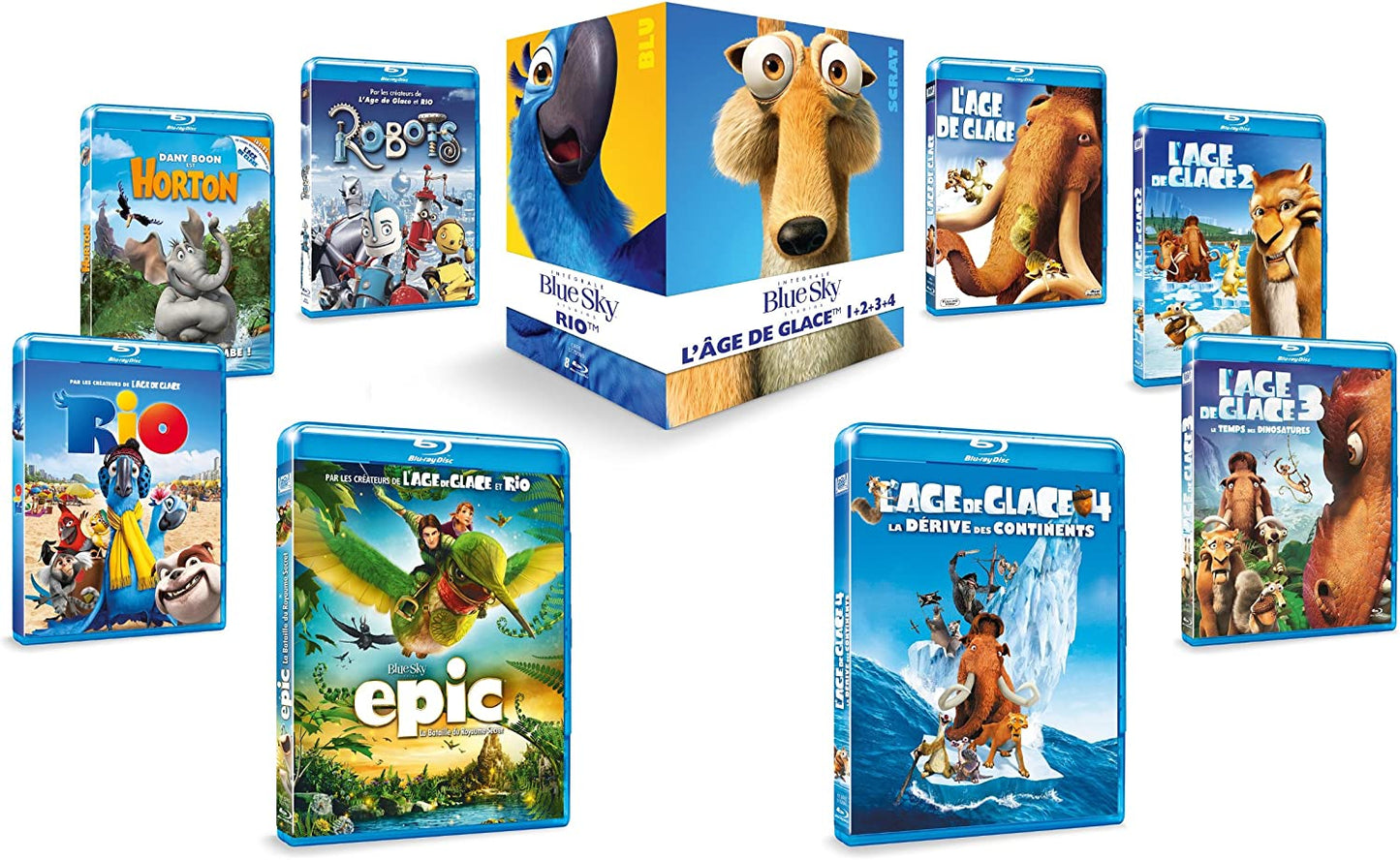 Blue Sky : L'intégrale des 8 films (inclus Epic, L'Age de Glace 1 à 4, Rio)
