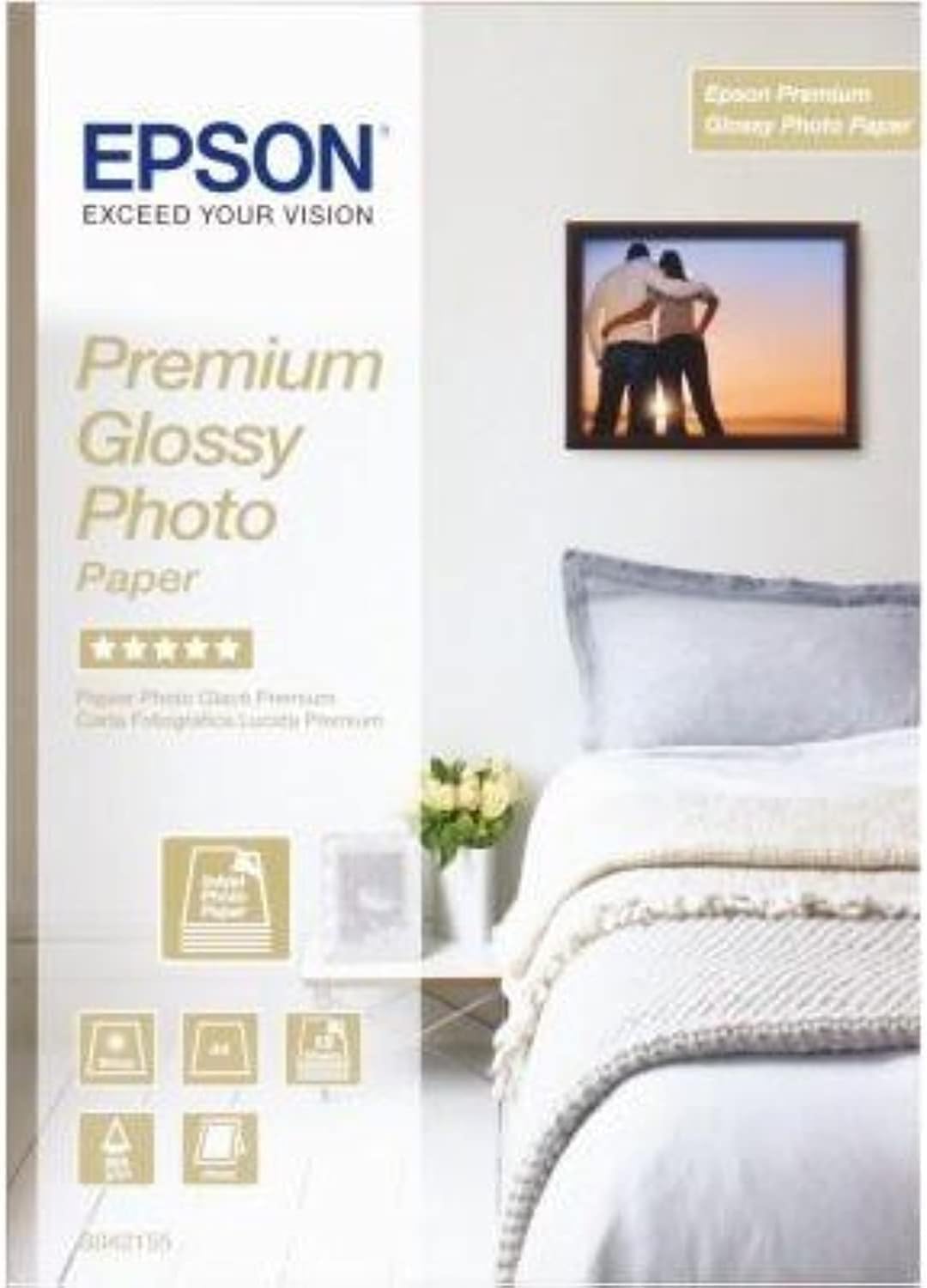 Epson C13S042155 Premium Glossy Photo Paper - Glossy photo paper - A4 (210 x 297 mm) - 15 sheet(s