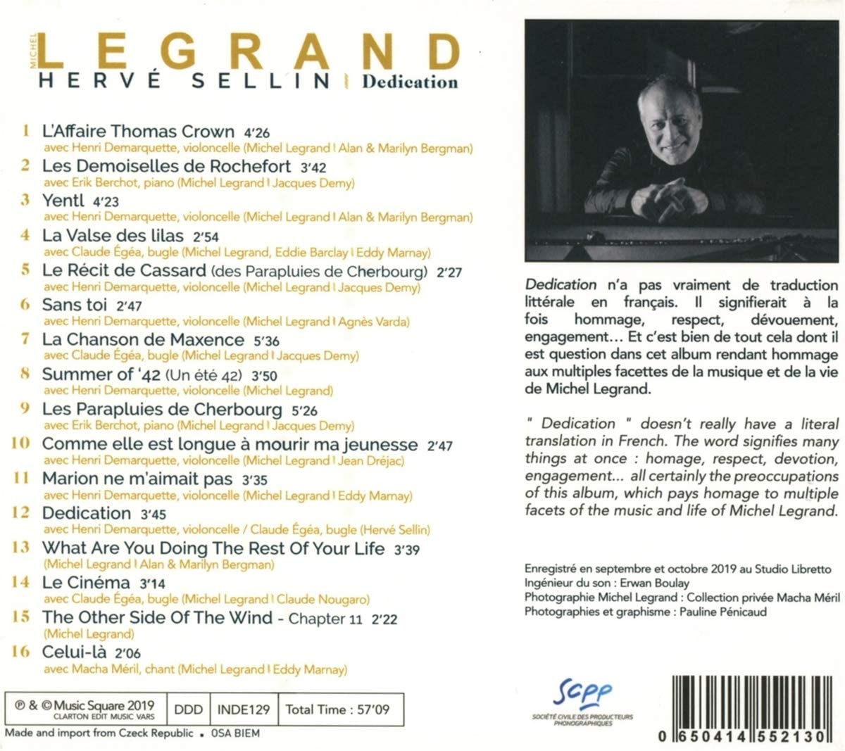 Michel Legrand Dedication