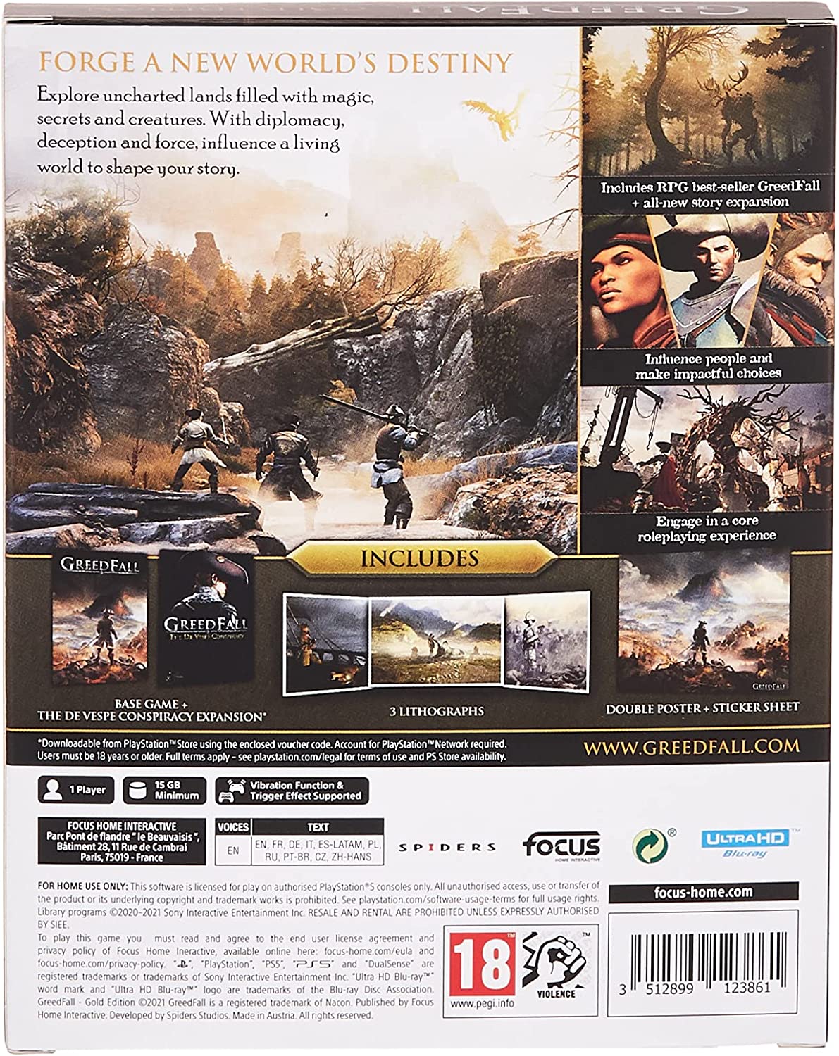 FOCUS HOME INTERACTIVE GreedFall (Gold Edition) (PS5)