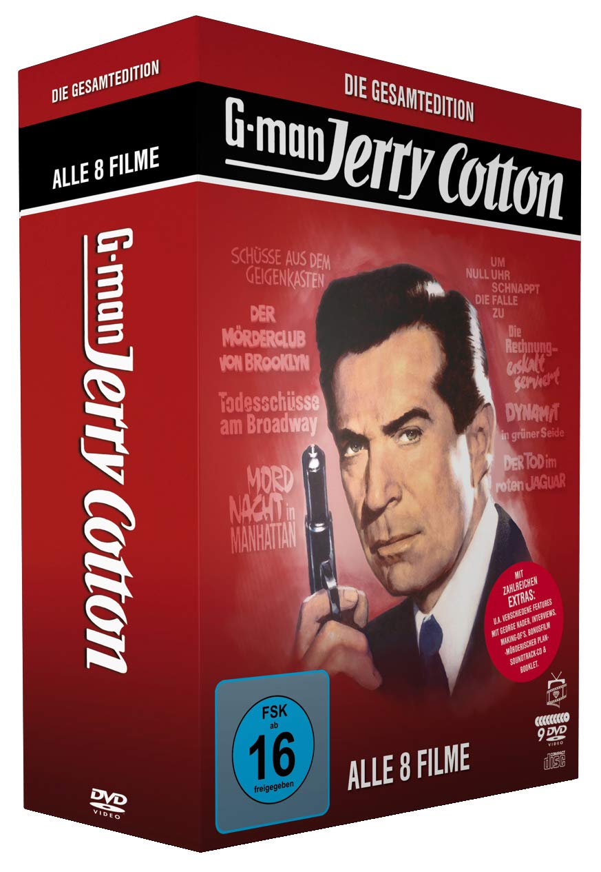 Jerry Cotton - Die Gesamtedition: Alle 8 Filme (Filmjuwelen) (inkl. Soundtrack-CD