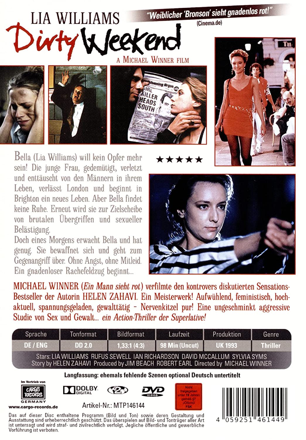 Dirty Weekend - Zur Rache getrieben - Uncut