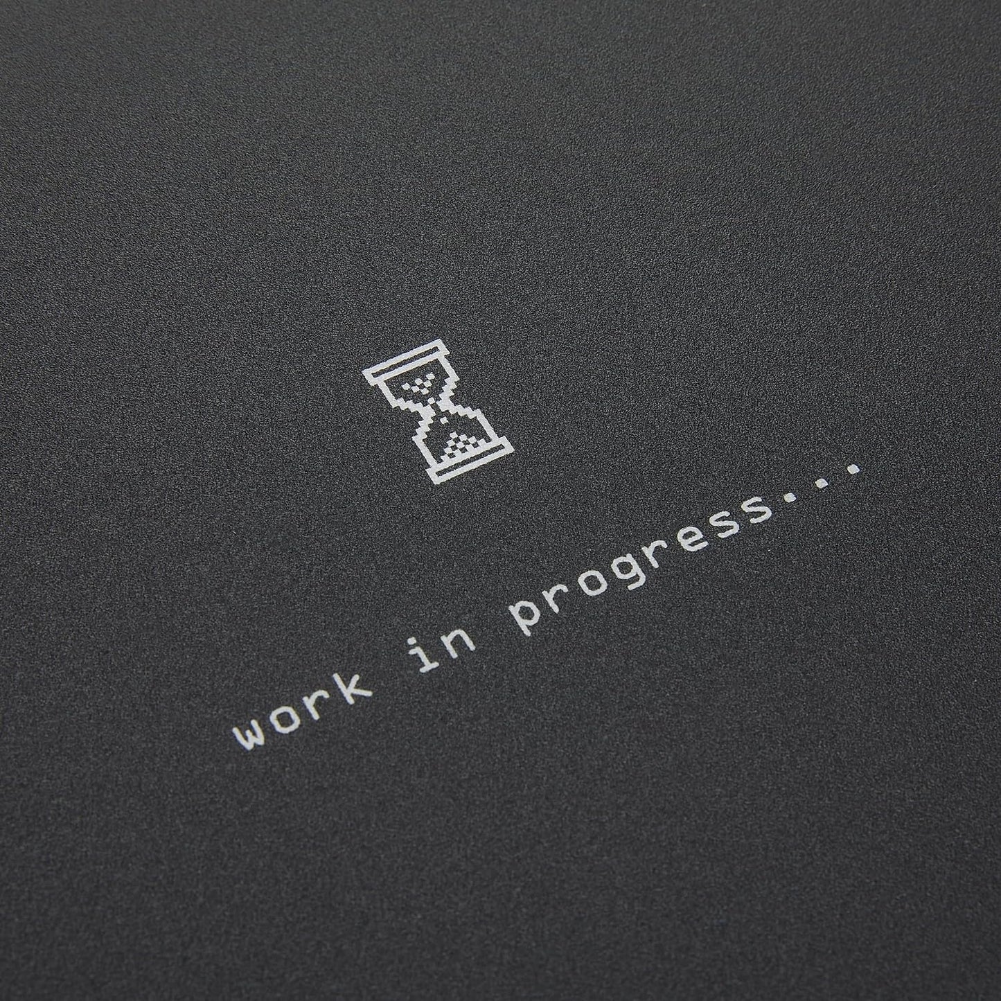 Hama Work in Progress 54795 Mouse Mat Grey (W x H x D) 220 x 1 x 180 mm Black