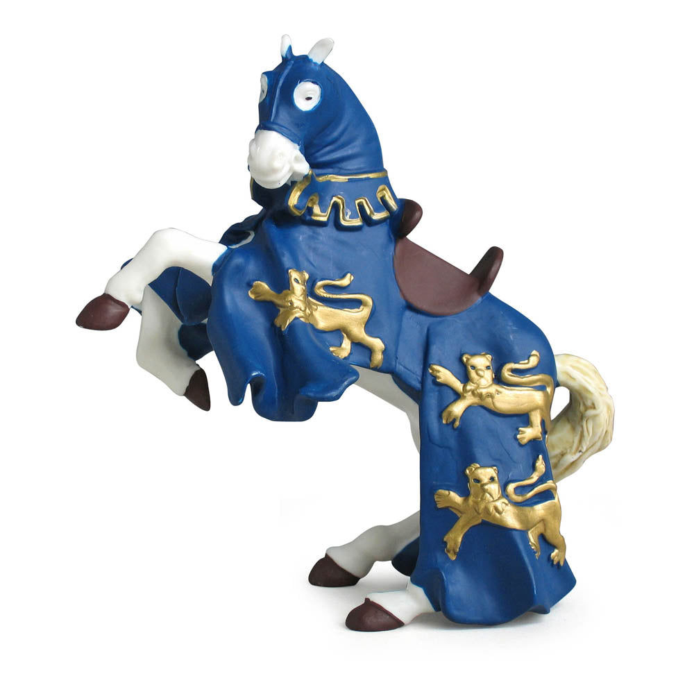 PAPO Fantasy World Blue King Richard's Horse Toy Figure, Blue/White (39339)