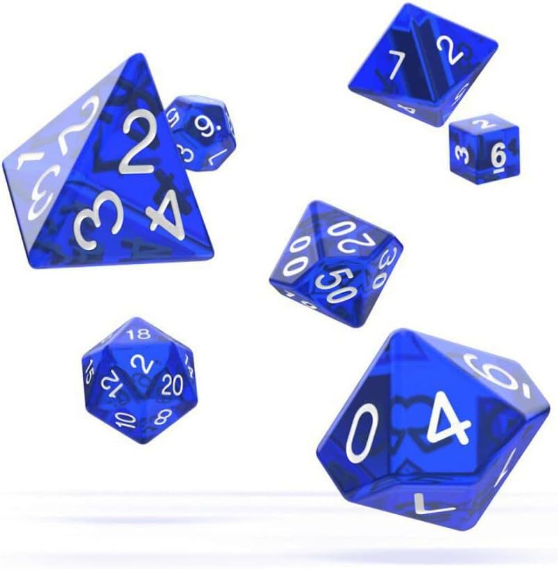 Oakie Doakie Dice Rpg Dice 102mm x 79mm x 36mm Blue