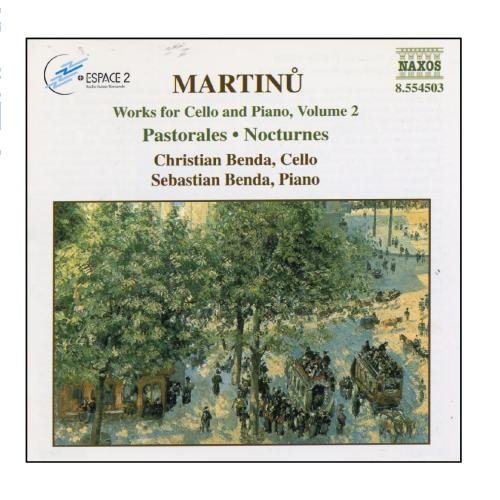 Martinu: Works for Cello and Piano - Volume 2
